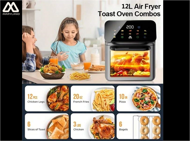 AIR FRYER MARYLAND MR-715 GRAN CAPACIDAD15L DIGITAL 1500W