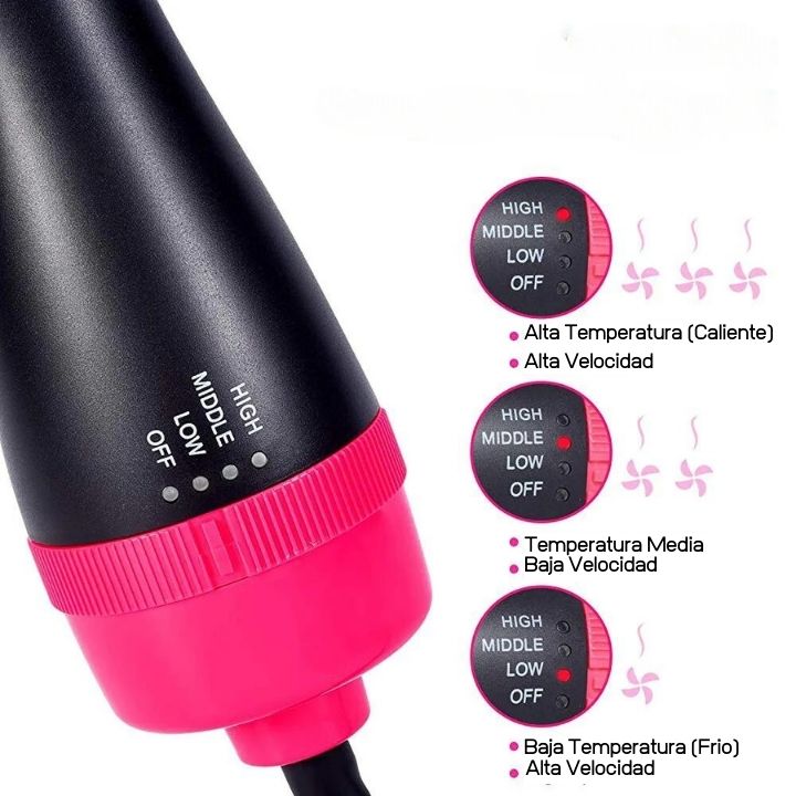 Magic Styling Brush™ 3 en 1: Secador, Estilizador y Peine de Aire Caliente